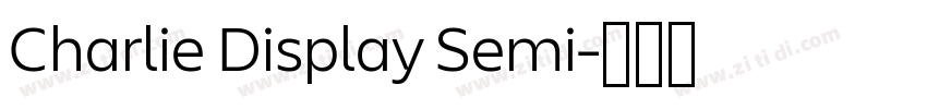 Charlie Display Semi字体转换